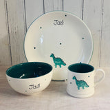 Personalised Dinosaur Dinner Set