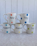 Personalised Spotty Dotty Mug