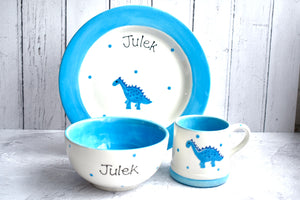 Personalised Dinosaur Cereal Bowl