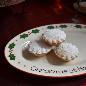 Classic Christmas Oval Serving Platter