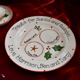 Classic Christmas Treats for Santa Plate