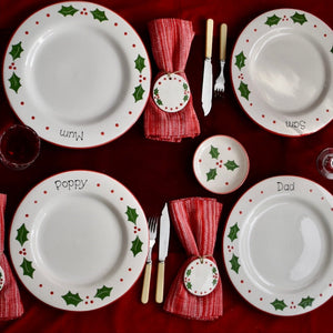 Classic Christmas Personalised Dinner Plate