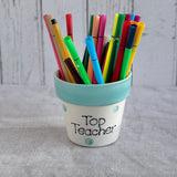 Teachers Spotty Dotty Mug/ Planter or Pen pot