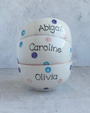 Personalised Spotty Dotty Cereal Bowl