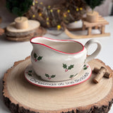 Classic Christmas Gravy Boat