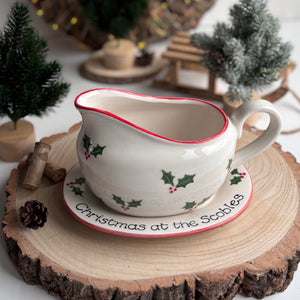 Classic Christmas Gravy Boat