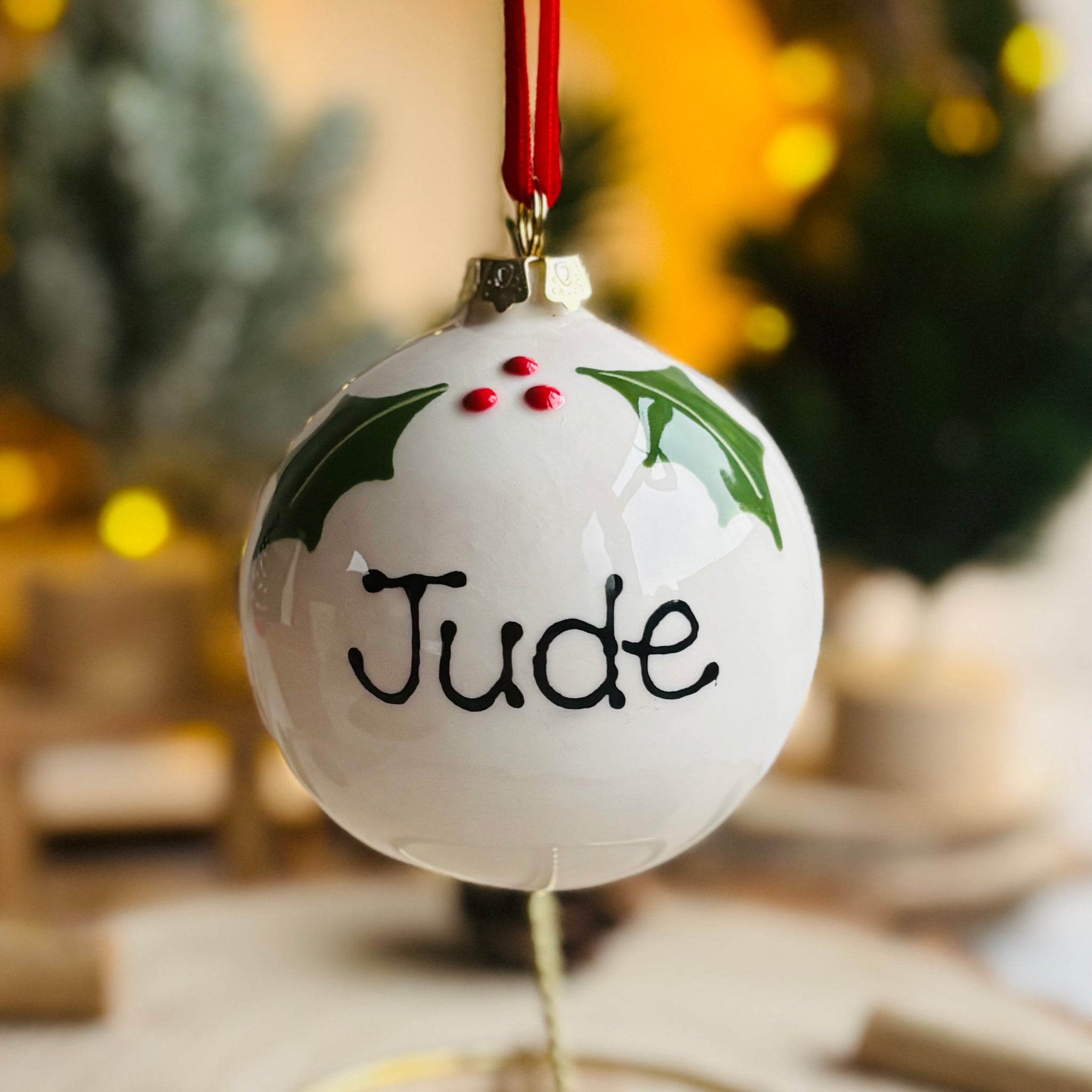 Christmas Dinosaur Bauble