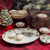 Classic Christmas Oval Serving Platter