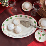 Classic Christmas Oval Serving Platter