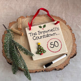 Personalised Christmas Countdown Tile