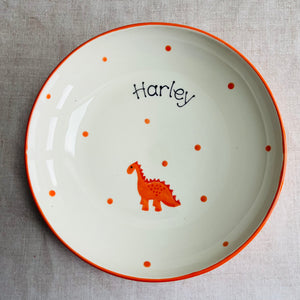 Personalised Dinosaur Cereal Bowl