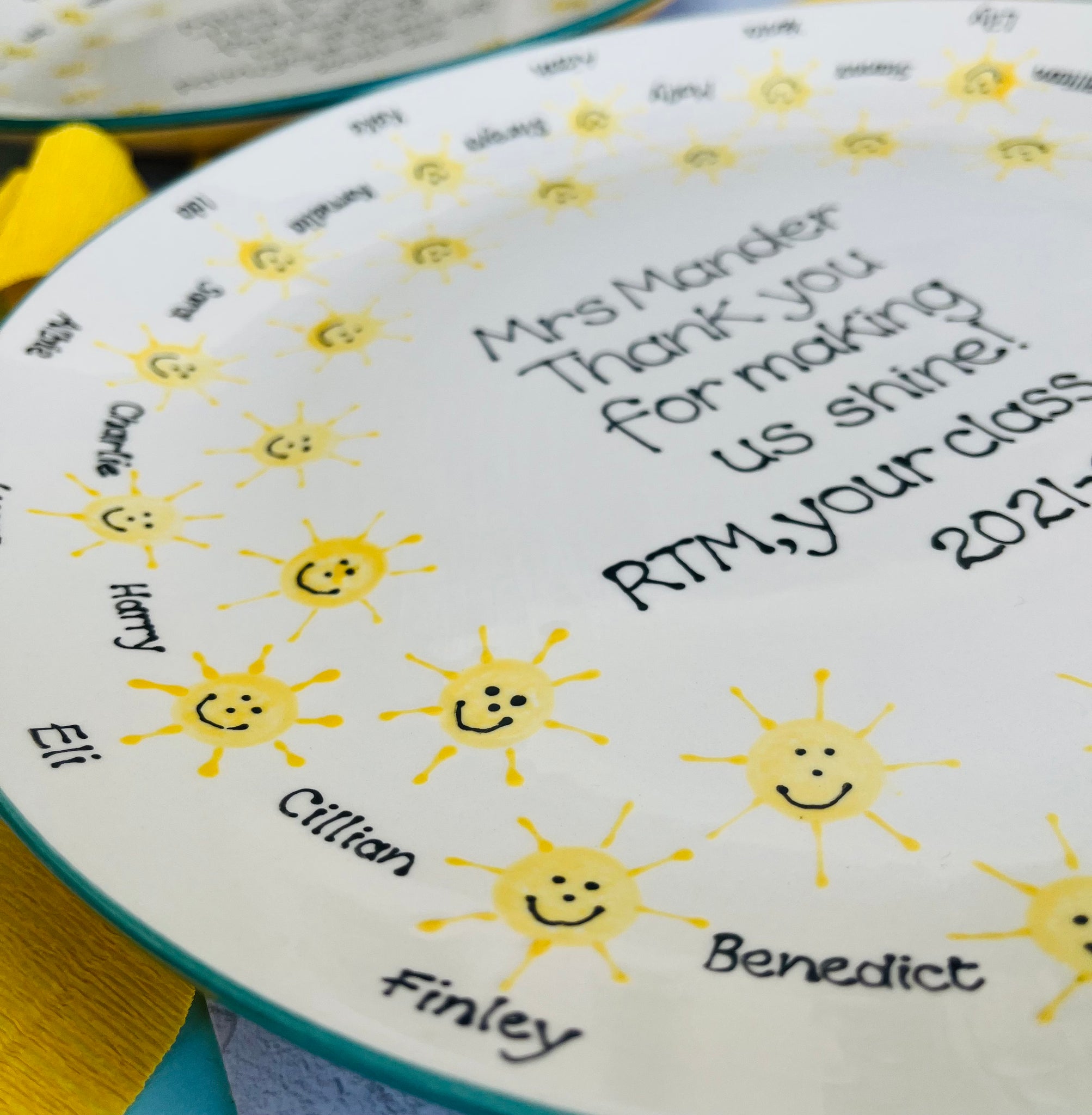 Personalised Sunshine Teachers Platter