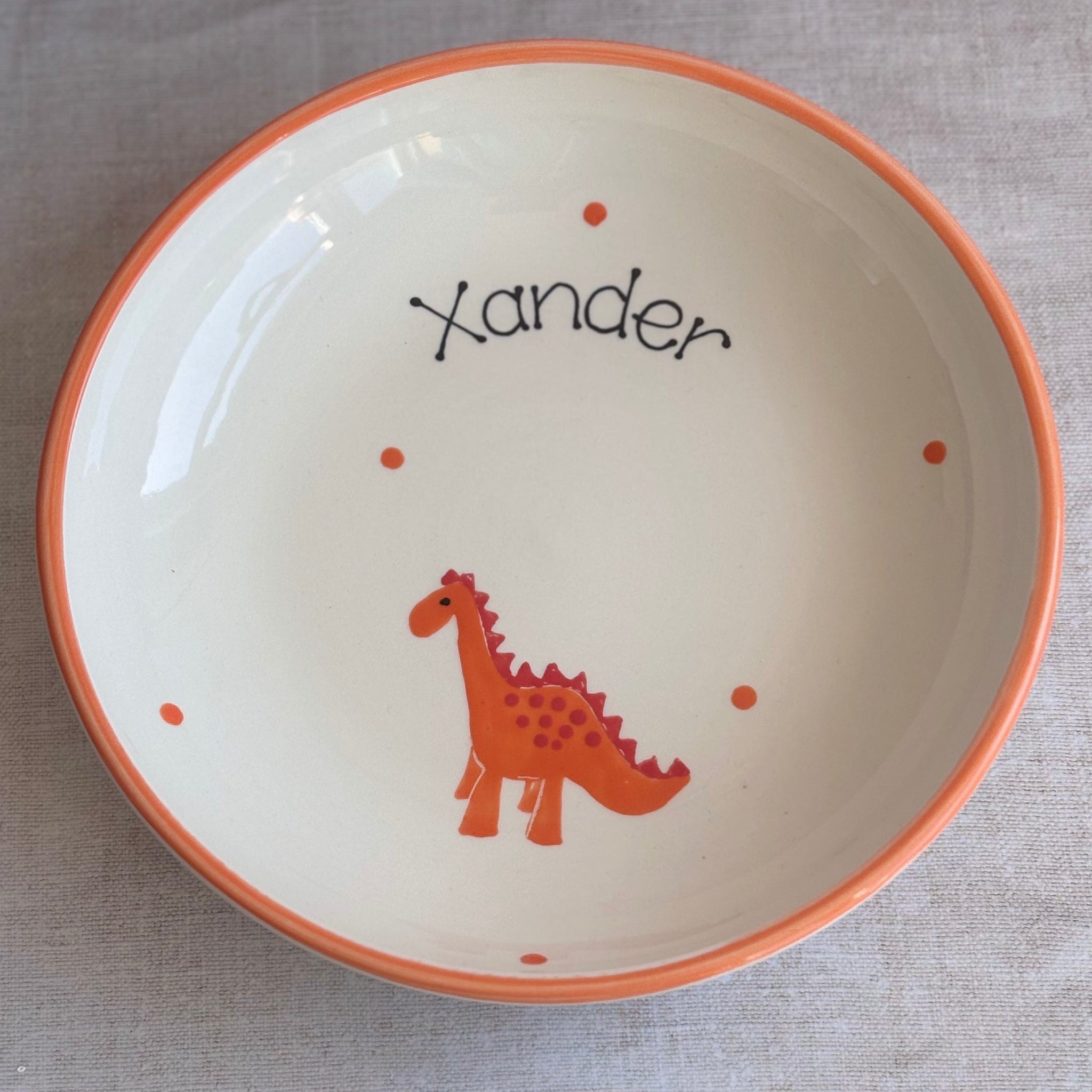 Personalised Dinosaur Pasta Bowl