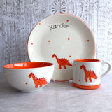 Personalised Dinosaur Dinner Set