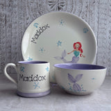 Mermaid Dreams Personalised  Dinner Set