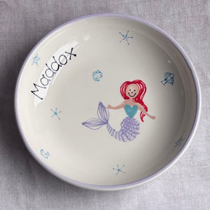 Mermaid Dreams Personalised Pasta Bowl