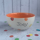 Personalised Spotty Dotty Cereal Bowl