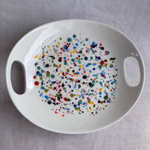 ColourSplash Oval Serving Tray