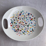 ColourSplash Oval Serving Tray