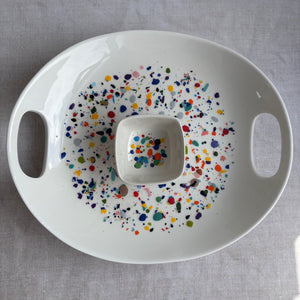 ColourSplash Oval Serving Tray