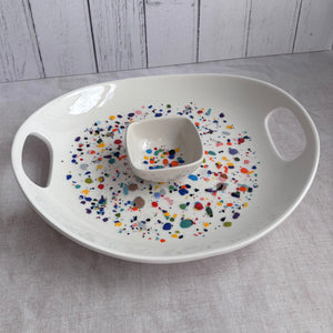 ColourSplash Oval Serving Tray