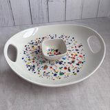 ColourSplash Oval Serving Tray