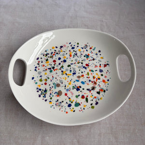 ColourSplash Oval Serving Tray