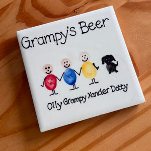 Fingerprint Families Coaster