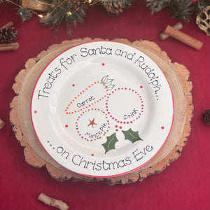 Classic Christmas Treats for Santa Plate