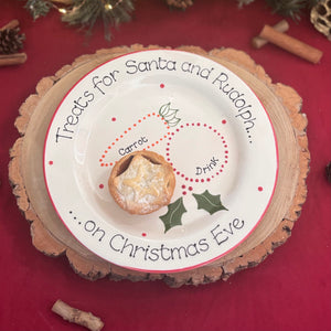 Classic Christmas Treats for Santa Plate