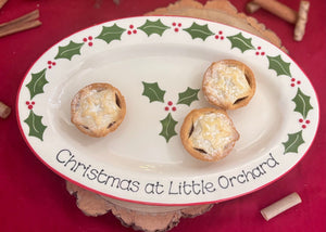 Classic Christmas Oval Serving Platter