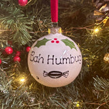 Personalised Bah Humbug Bauble