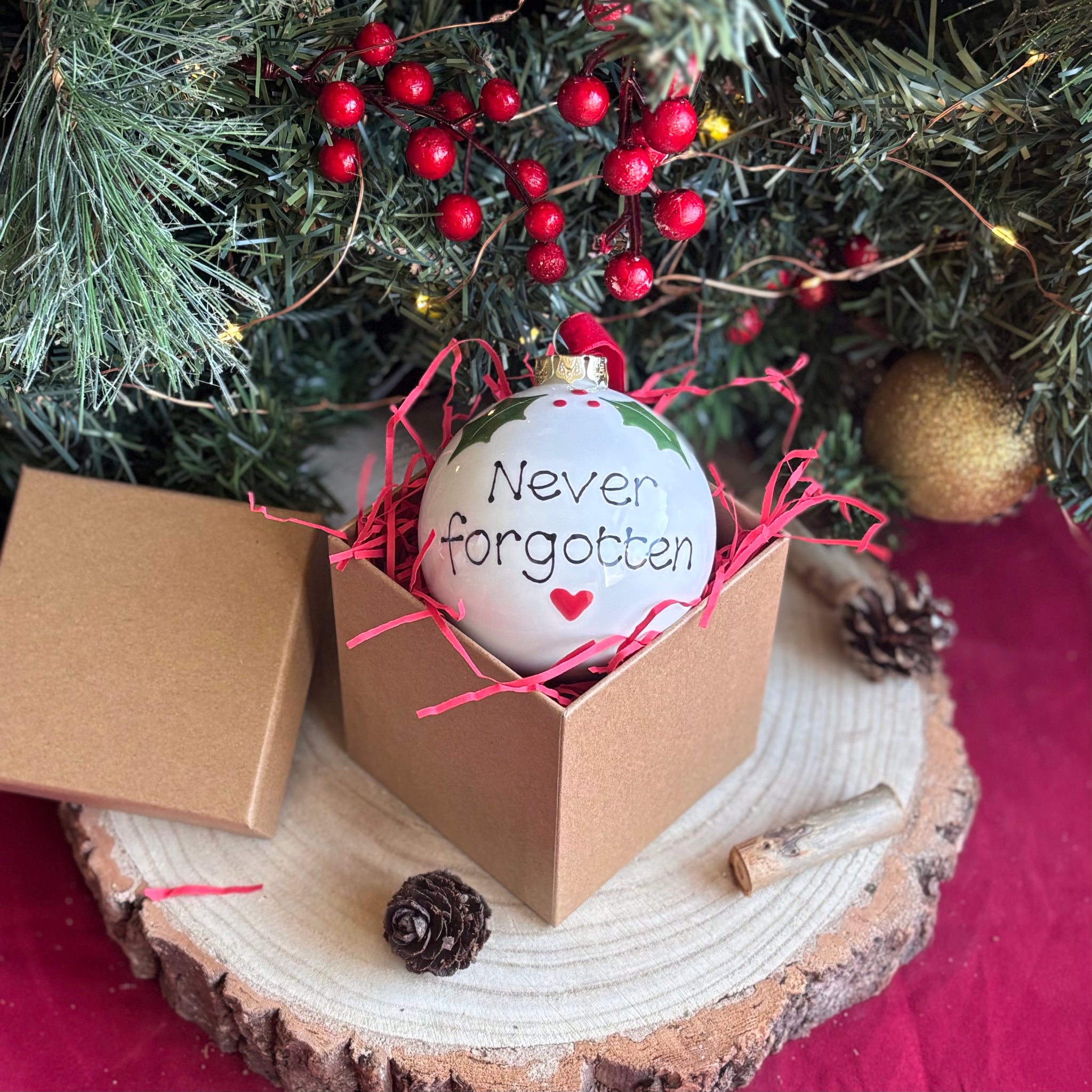 Personalised Classic Christmas Memorial Bauble