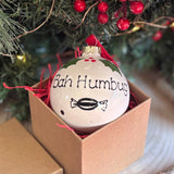 Personalised Bah Humbug Bauble