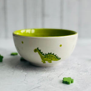 Personalised Dinosaur Cereal Bowl