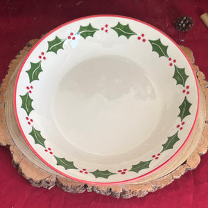 Classic Christmas Serving Bowl