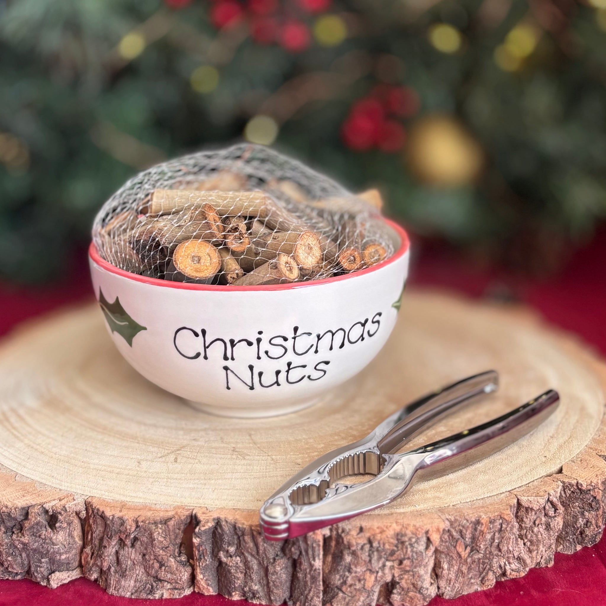 Classic Christmas Nuts Bowl