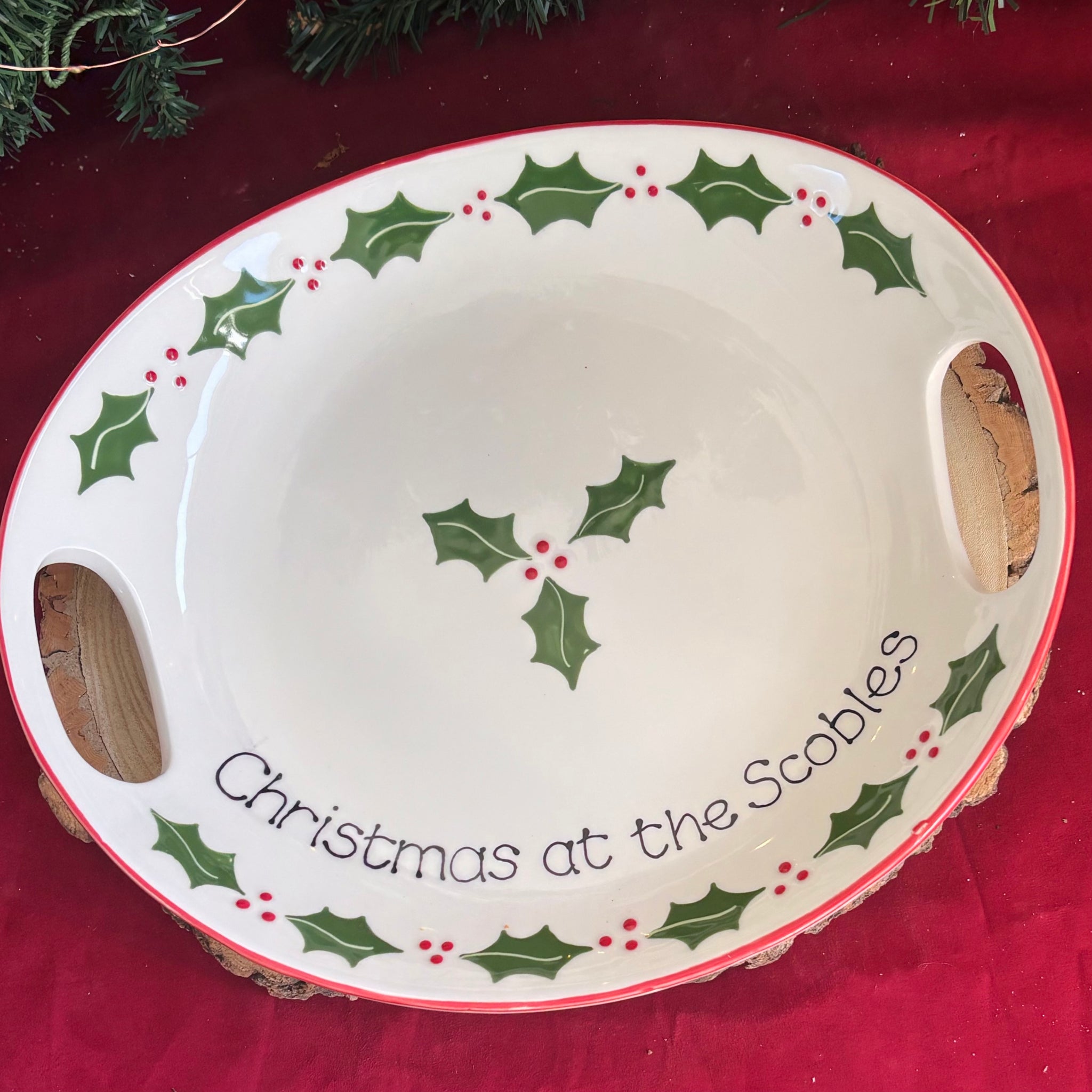 Classic Christmas Serving Tray
