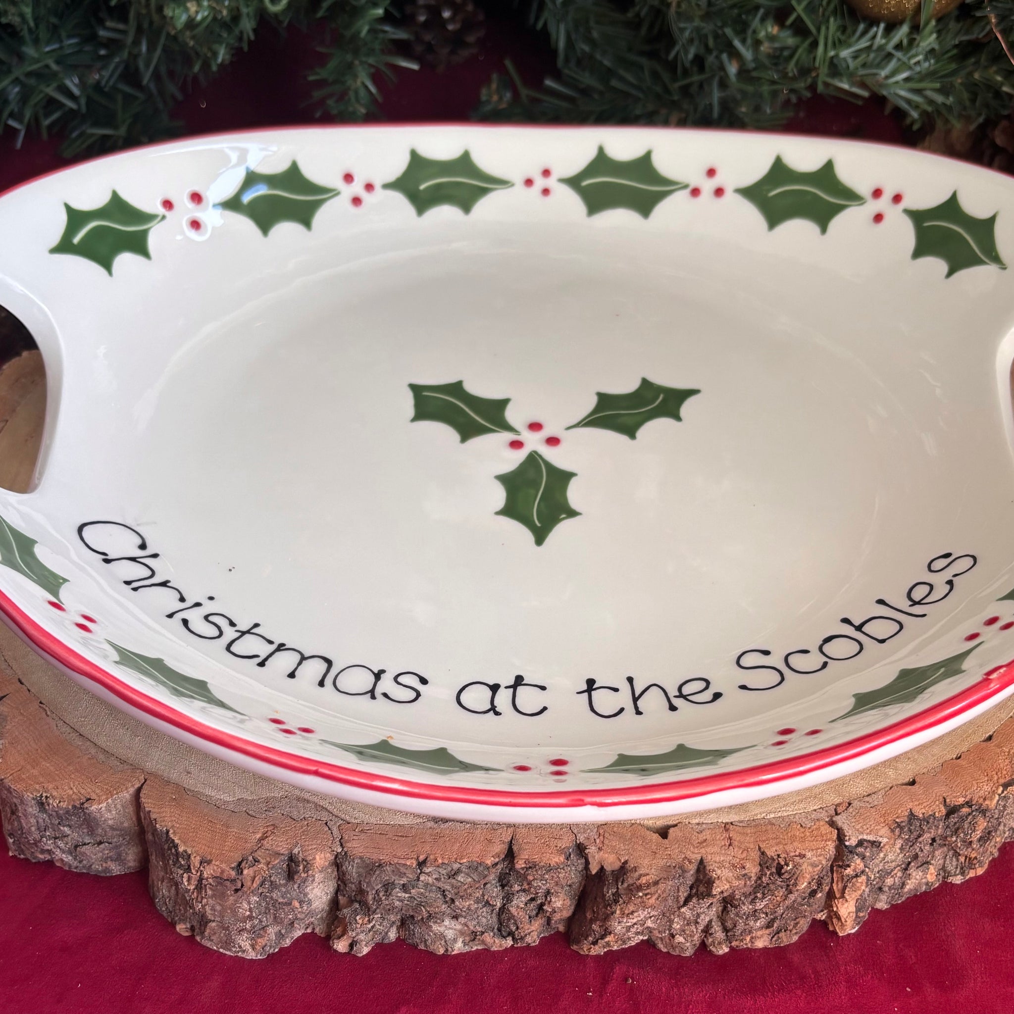 Classic Christmas Serving Tray