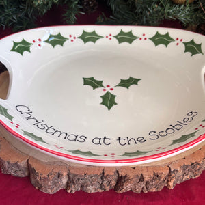 Classic Christmas Serving Bowl