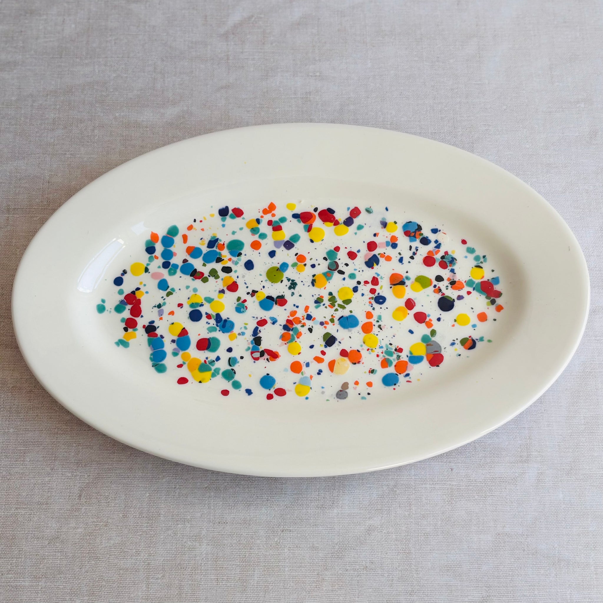 ColourSplash Oval Serving Platter