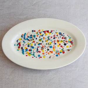ColourSplash Oval Serving Tray