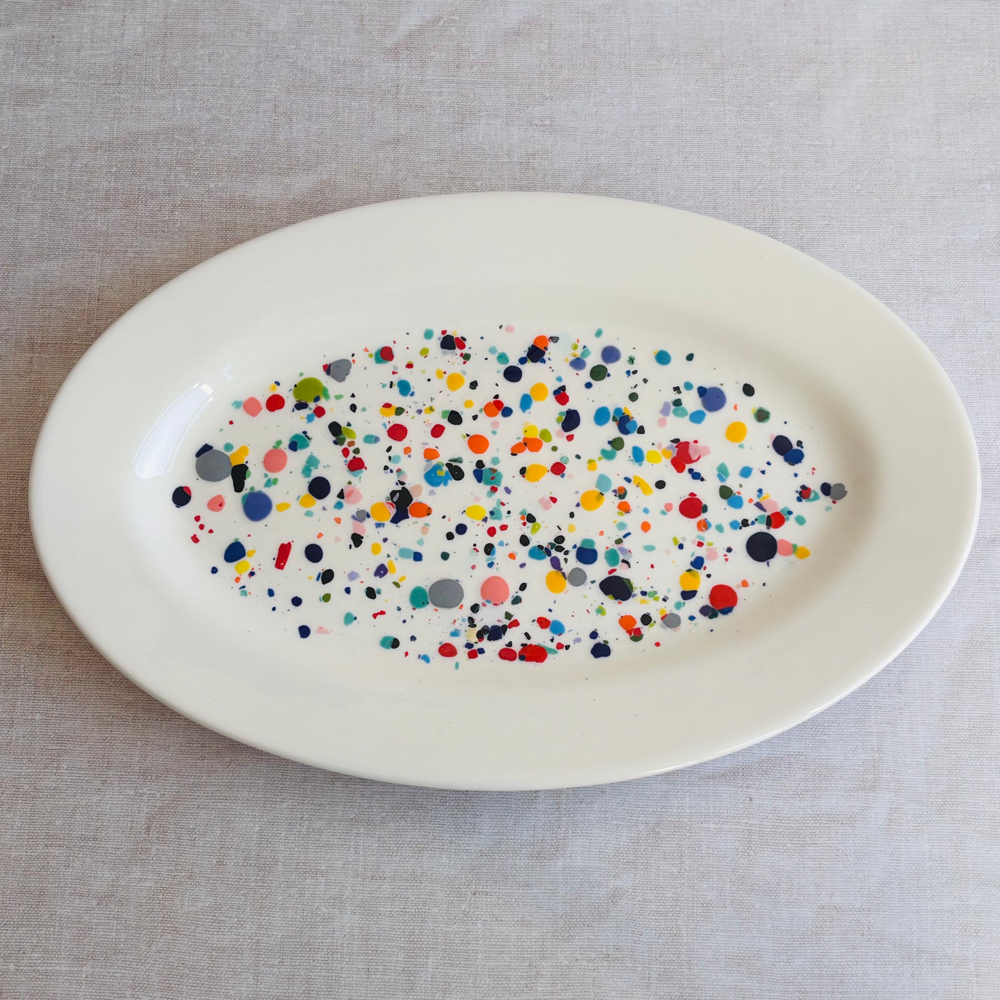 ColourSplash Oval Serving Platter