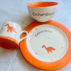 Personalised Dinosaur Pasta Bowl