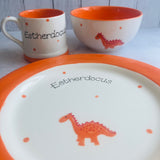 Dinosaur Personalised Breakfast Set