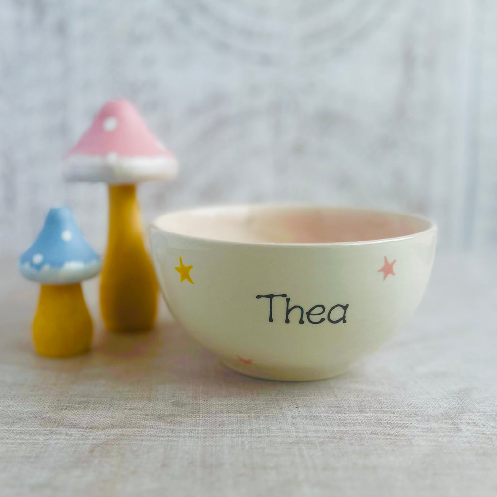 Personalised Fairy Dust Plate/ Cereal Bowl