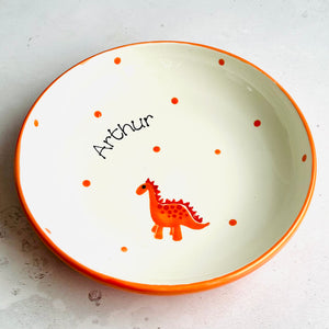 Personalised Dinosaur Pasta Bowl