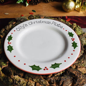 Classic Christmas Personalised Dinner Plate