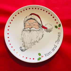 Vintage Santa Platter