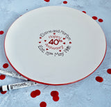 Personalised Anniversary Signature Platter